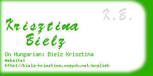 krisztina bielz business card